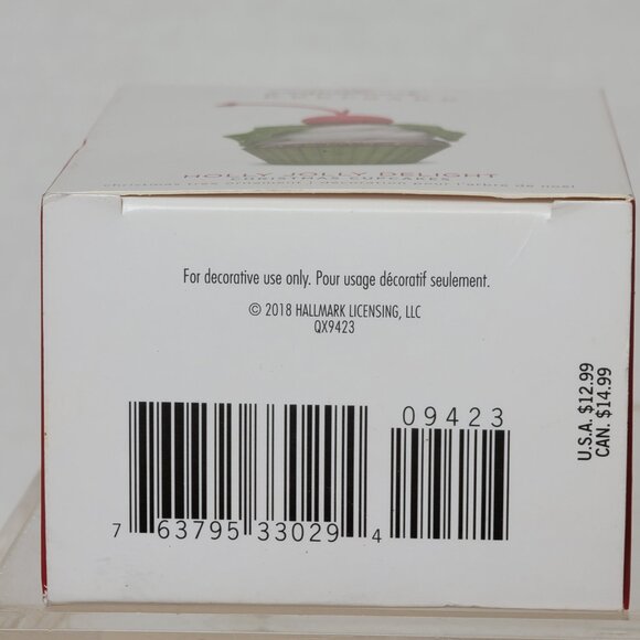Hallmark 2018 Holly Jolly Delight Christmas Cupcake Keepsake Ornament No. 9 - Picture 7 of 14